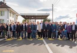 Inauguration du passage piéton, douane de Mategnin 04.2018